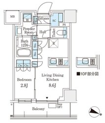 パークアクシス横浜阪東橋の物件間取画像